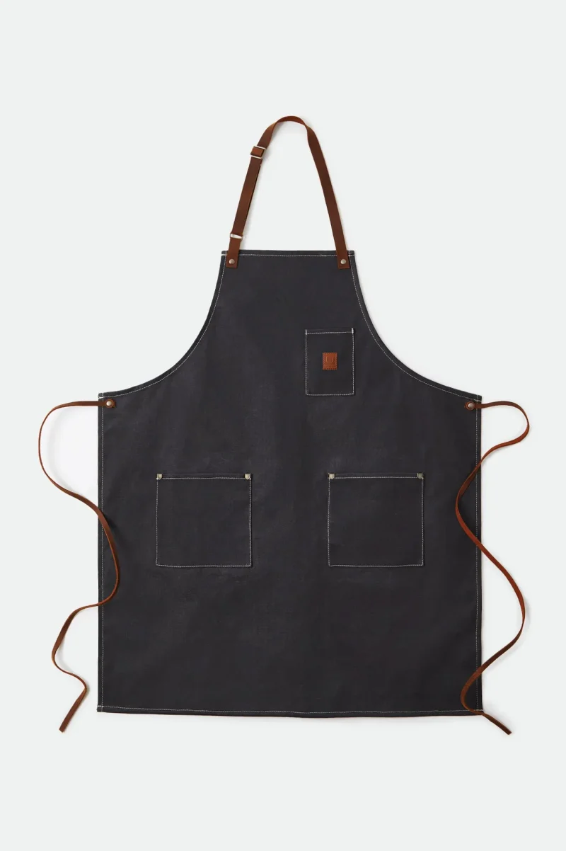 black canvas apron done proper