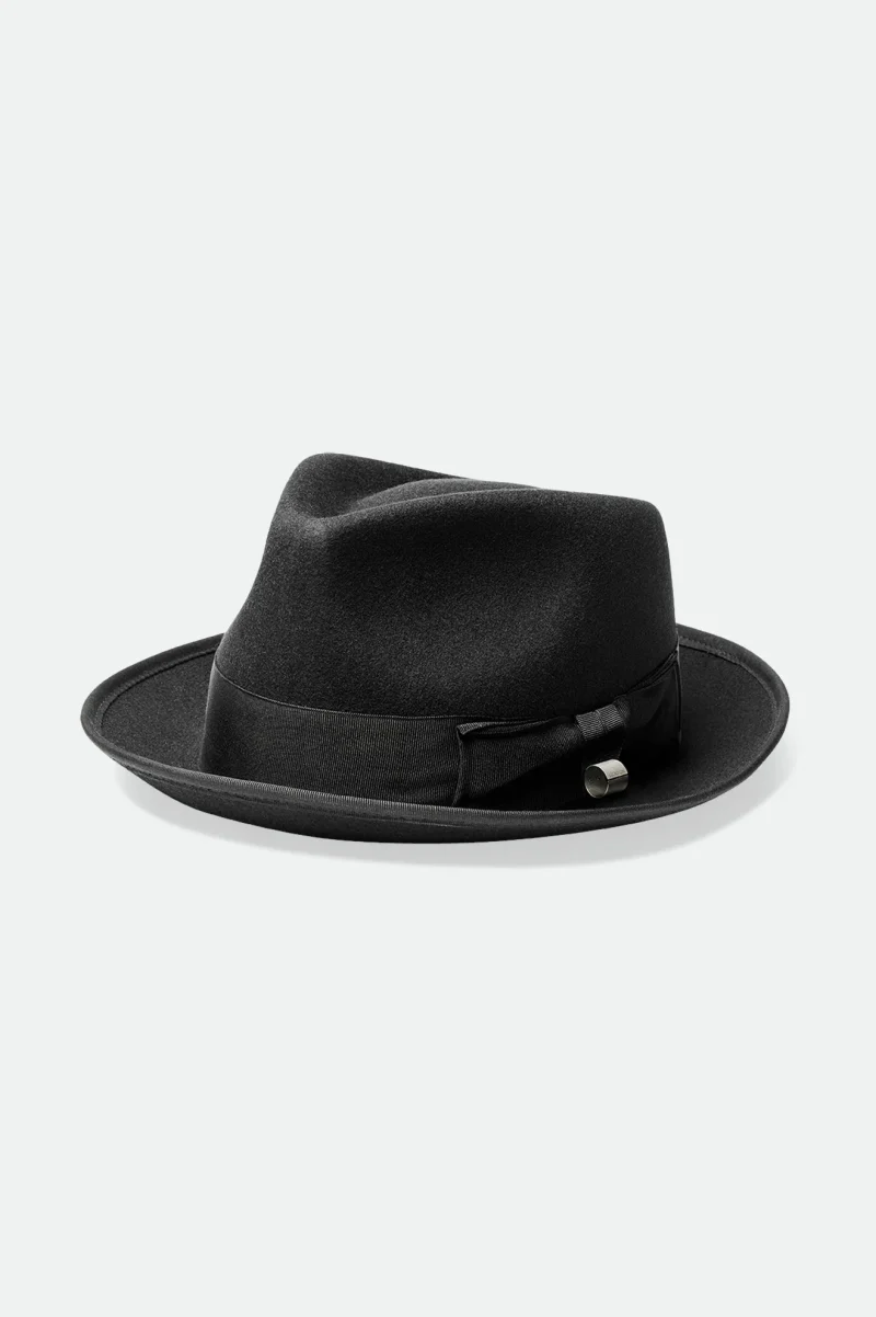 black champ fedora hat