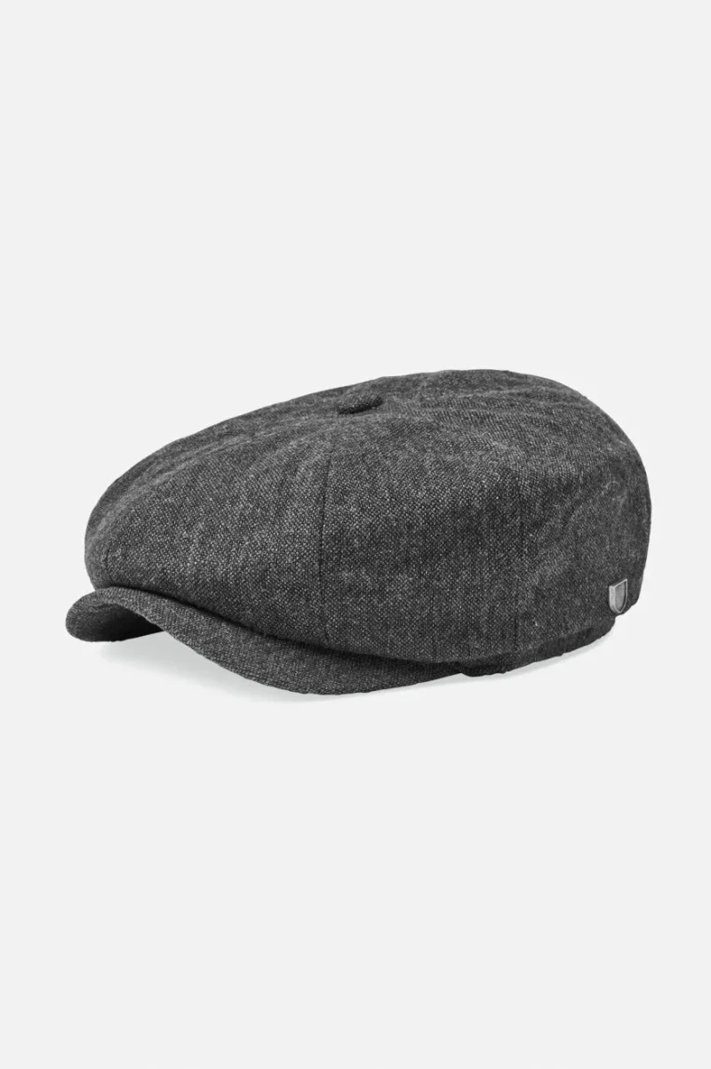 black grey brood snap cap baggy fit