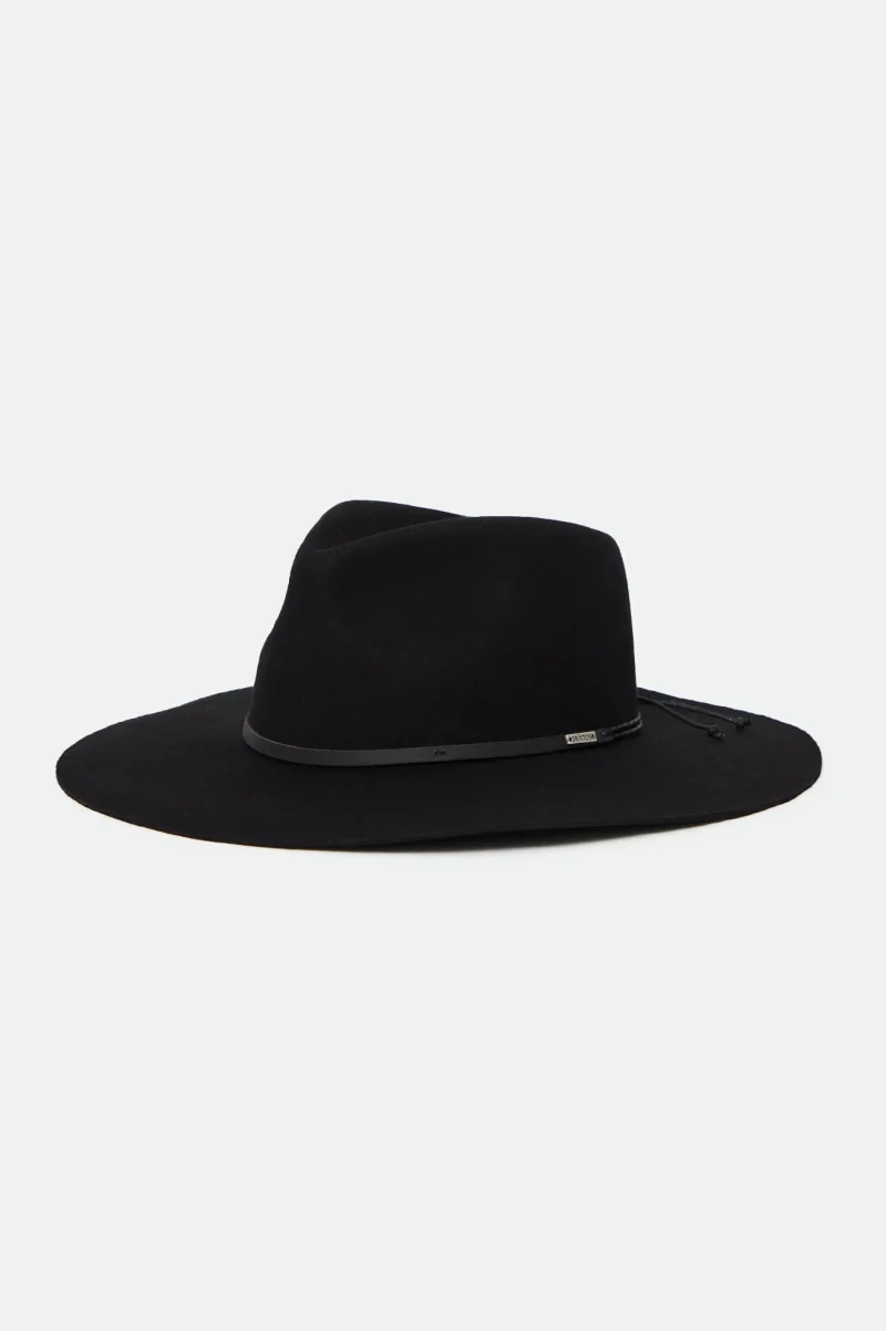 black hailey fedora hat