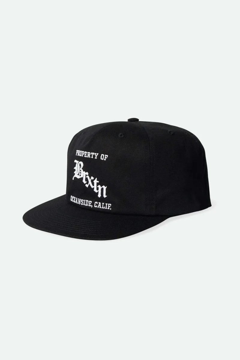 black home team snapback cap