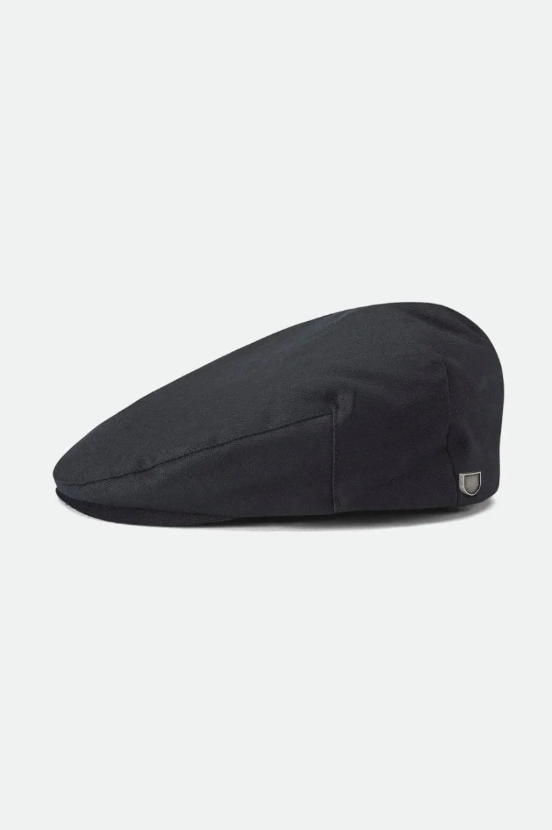 black hooligan flat cap