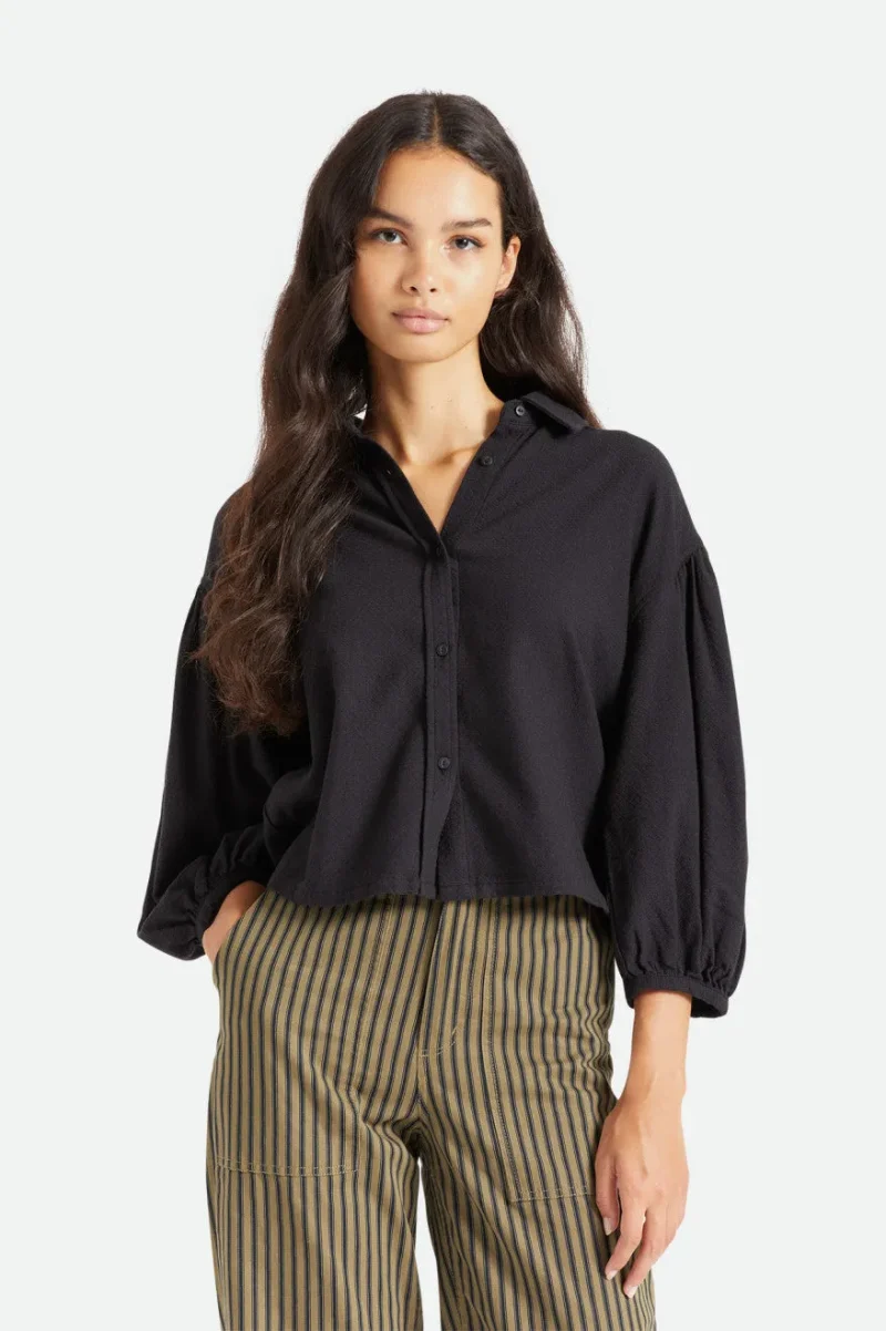 black kane half sleeve woven shirt