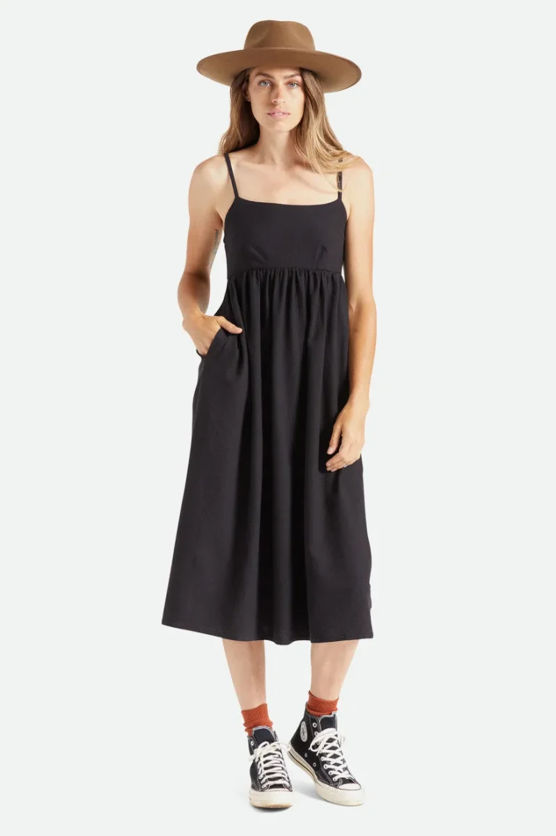 black kane midi dress