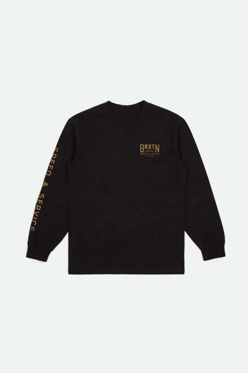 black long sleeve tune up standard tee