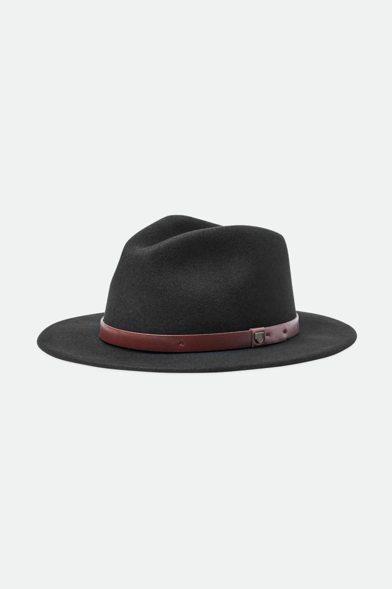 black messer fedora hat