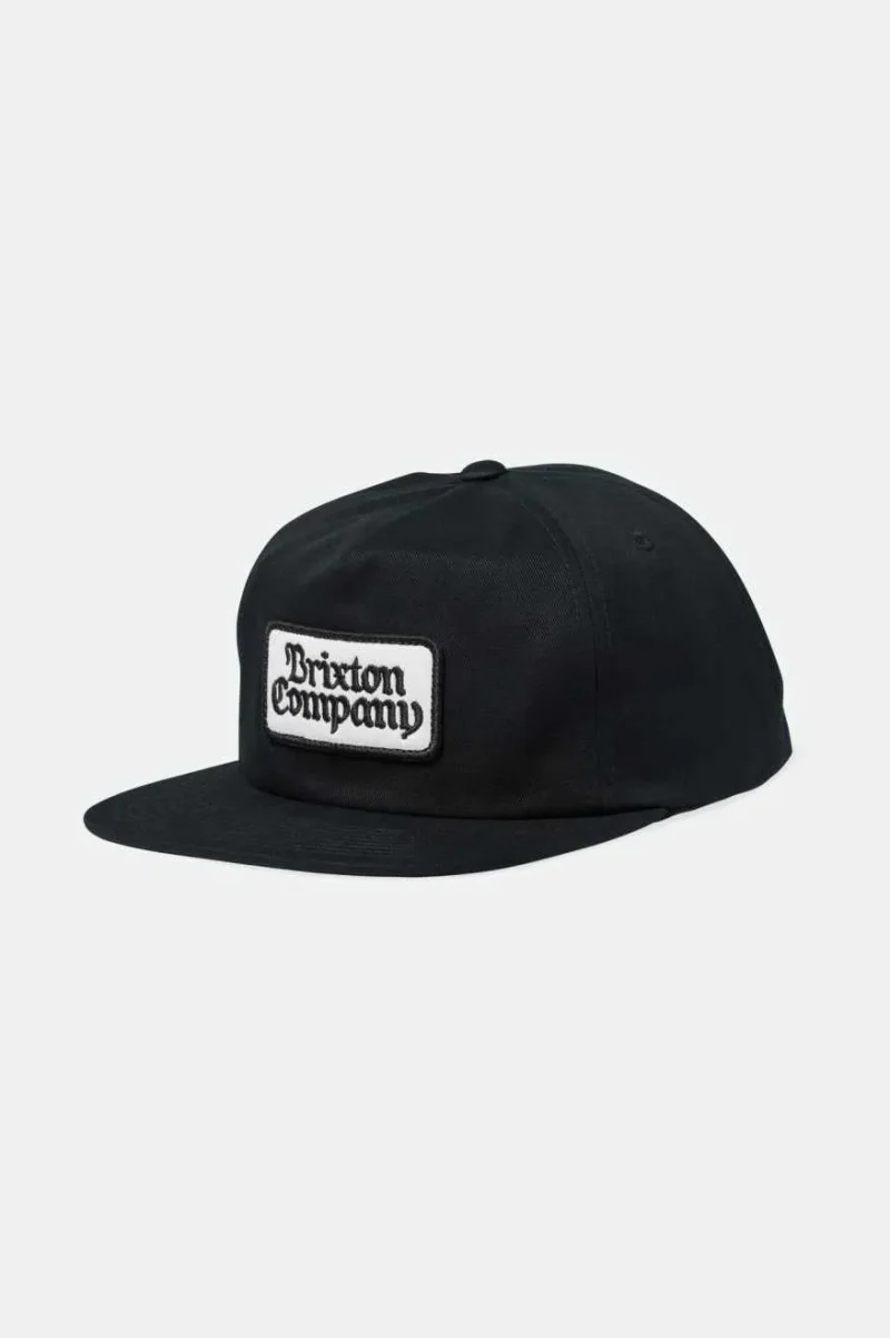 black norvell snapback hat