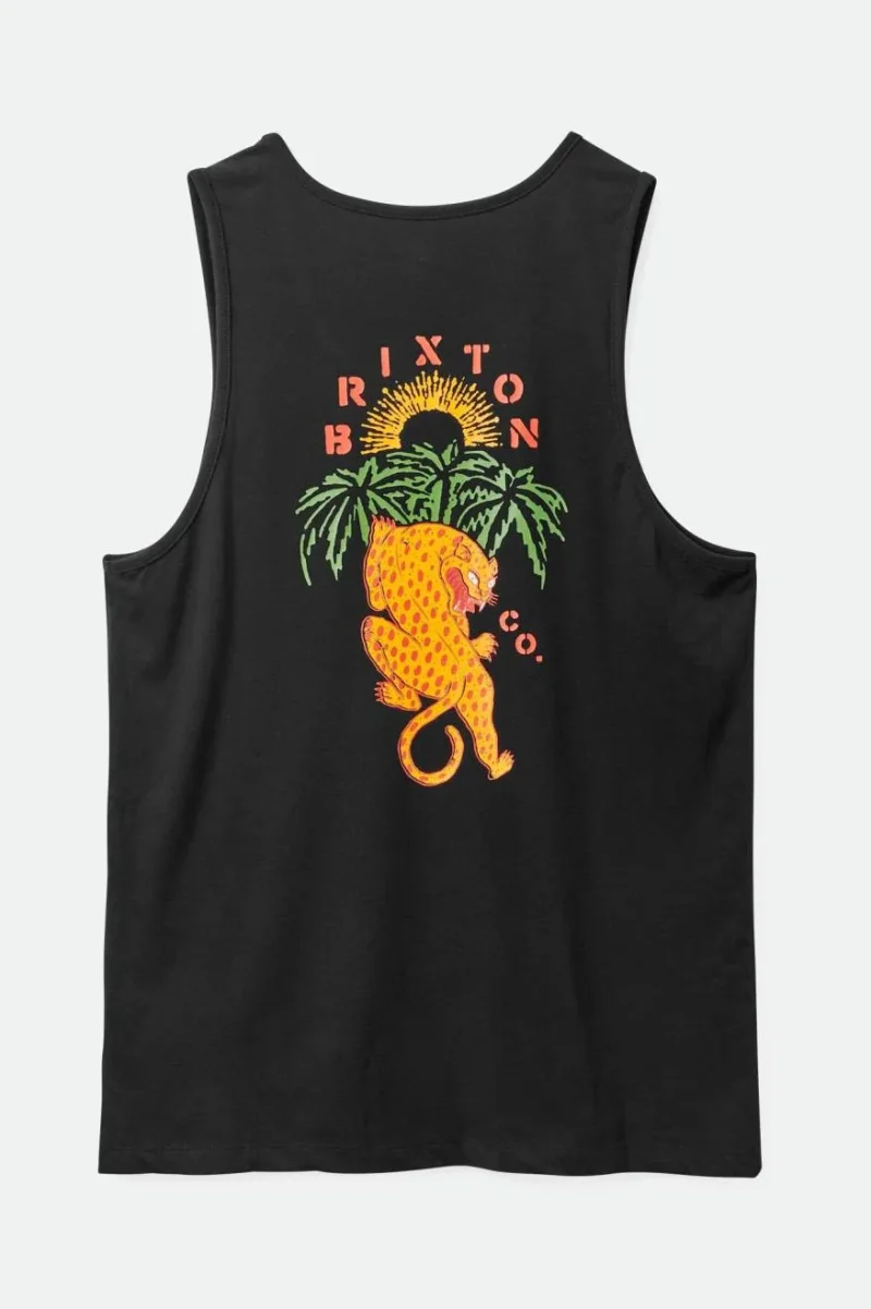 black palm jaguar tank top