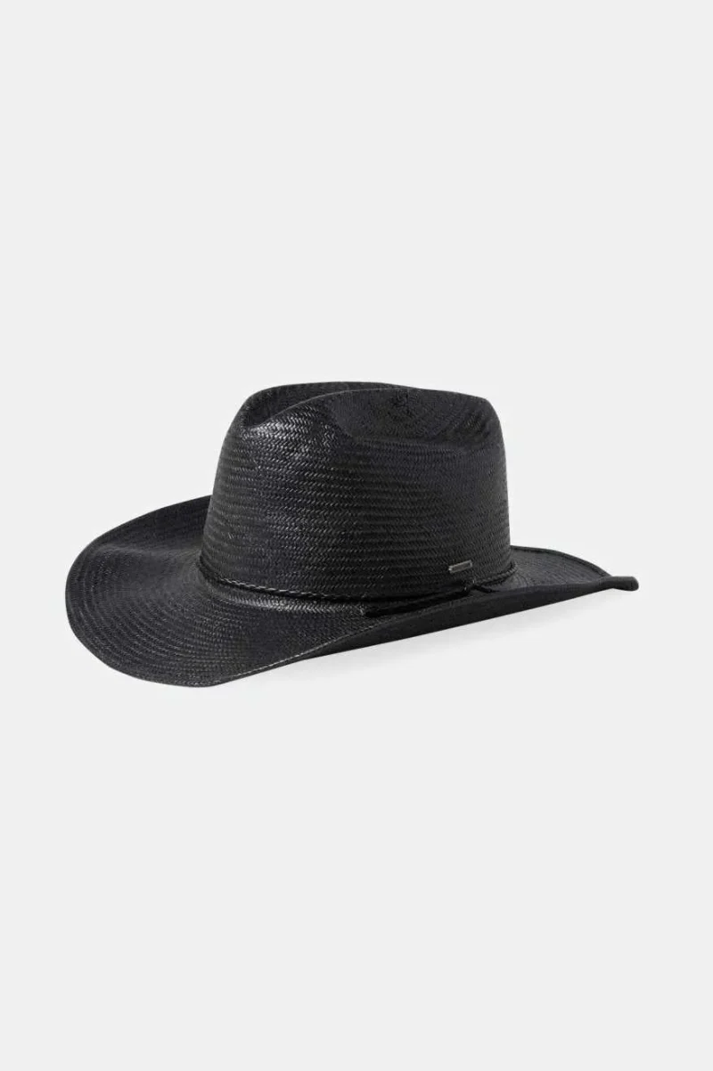 black range straw cowboy hat