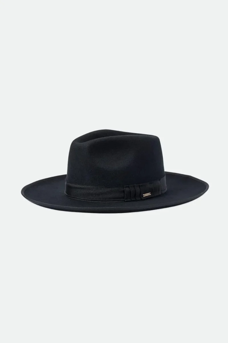 black reno fedora hat