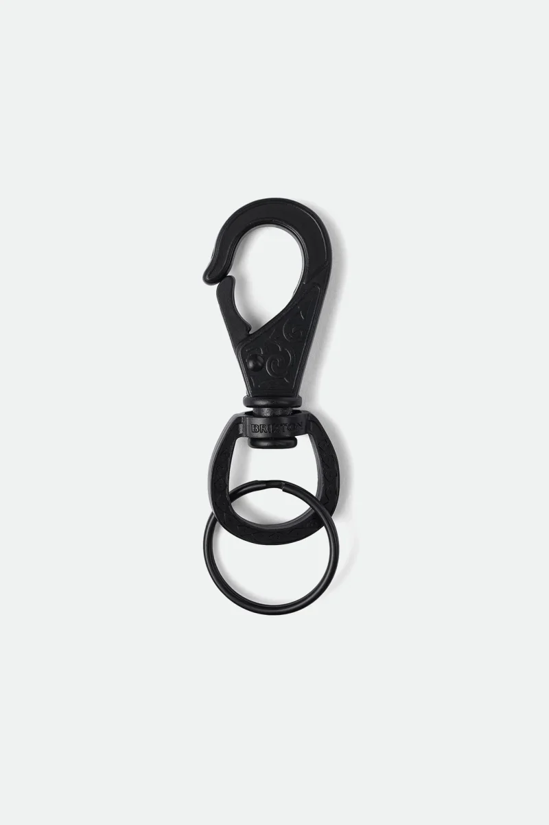 black scroll keychain