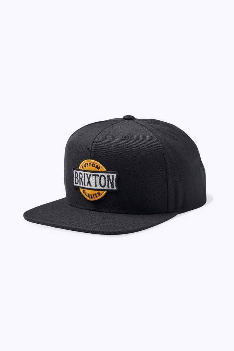 black wendall snapback hat