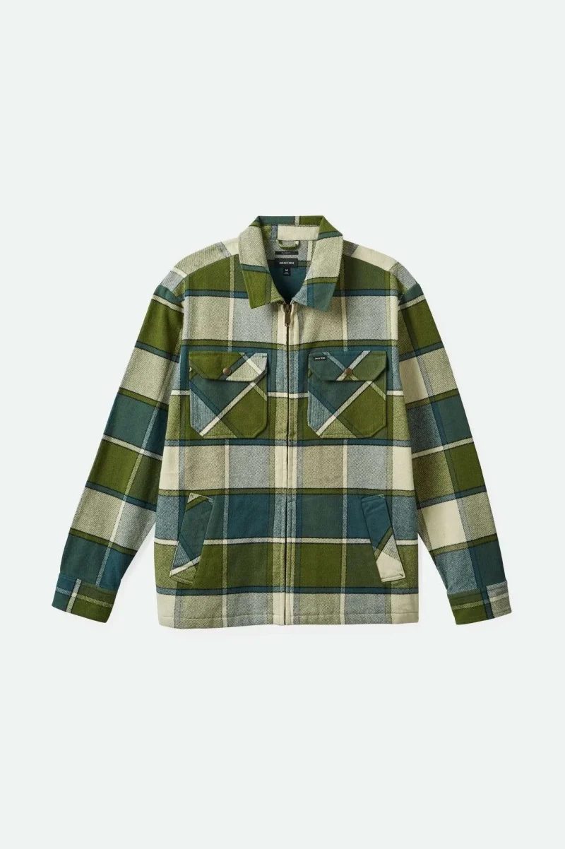 blue mirage motor jacket dill plaid