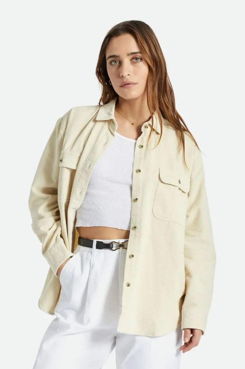 bowery boyfriend corduroy overshirt whitecap