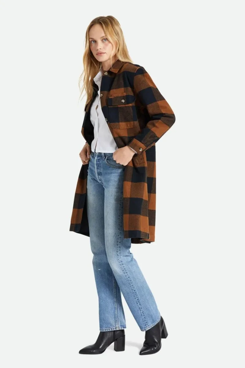 bowery women s bison long jacket