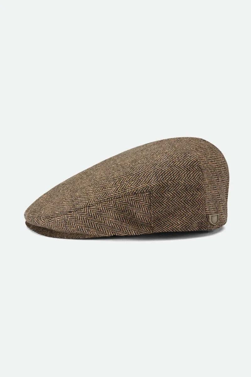 brown khaki hooligan flat cap