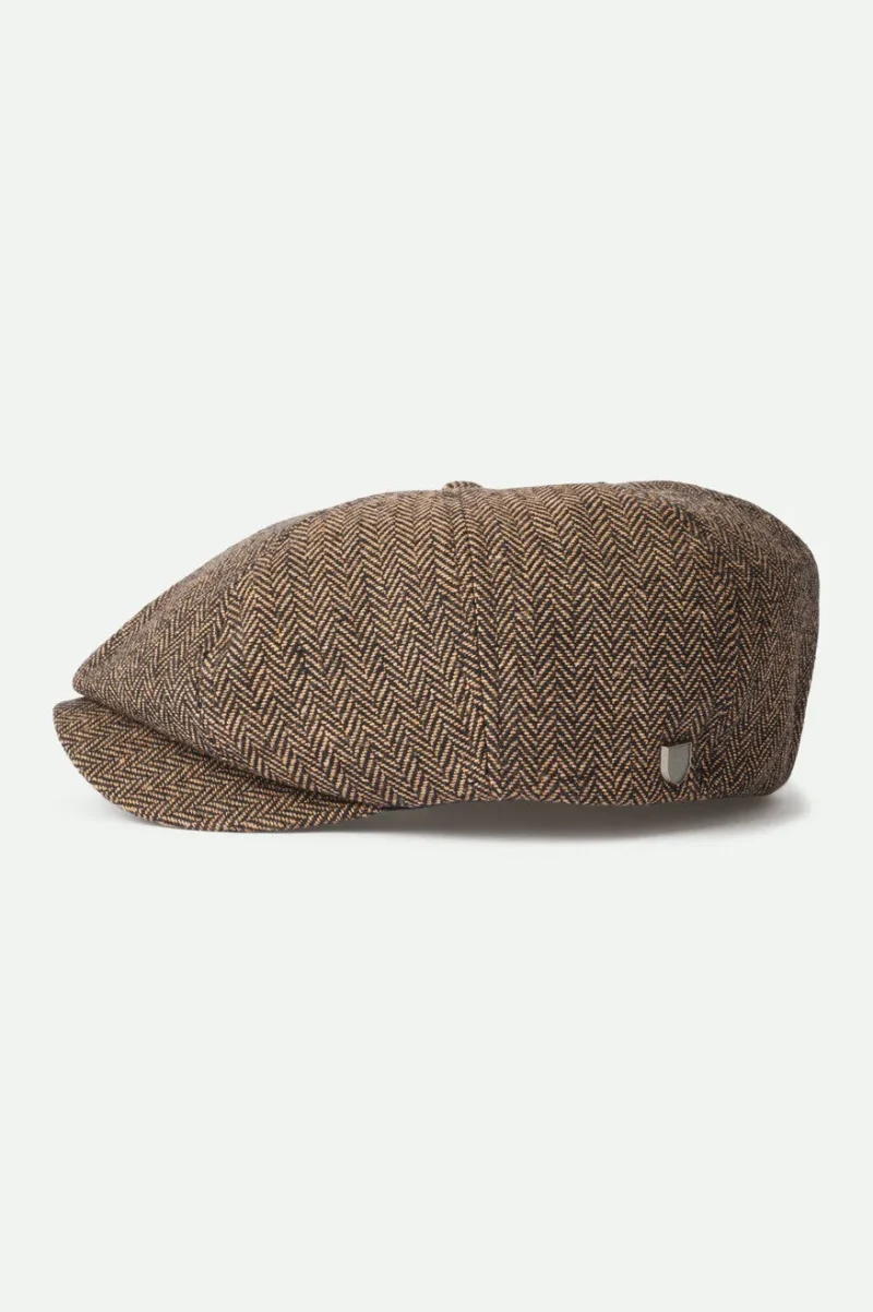 brown khaki newsboy cap for men