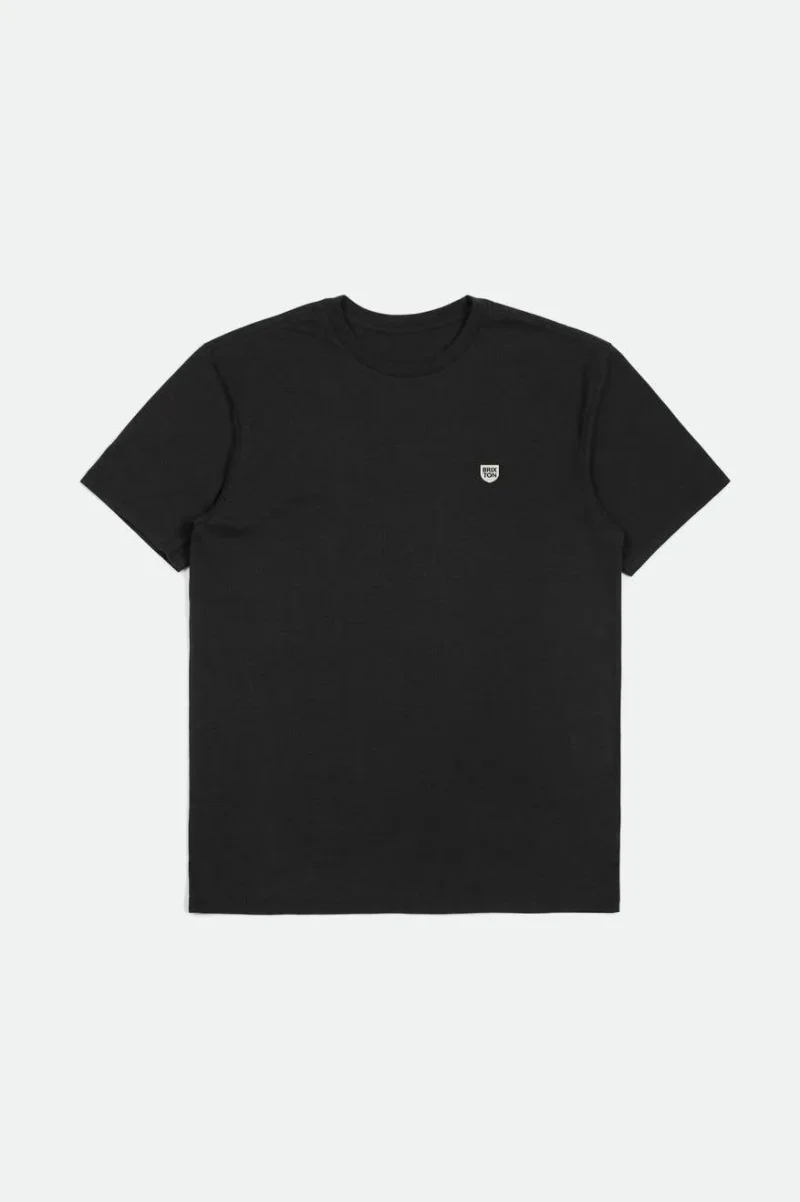 brxtn shield short sleeve tailored tee black