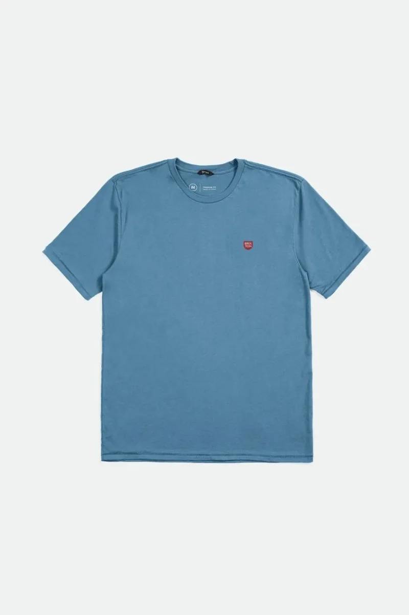 brxtn shield short sleeve tailored tee blue heaven