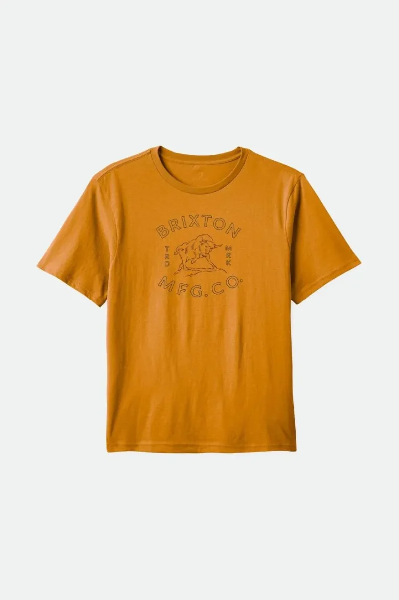 bryden ii golden brown classic wash short sleeve tee