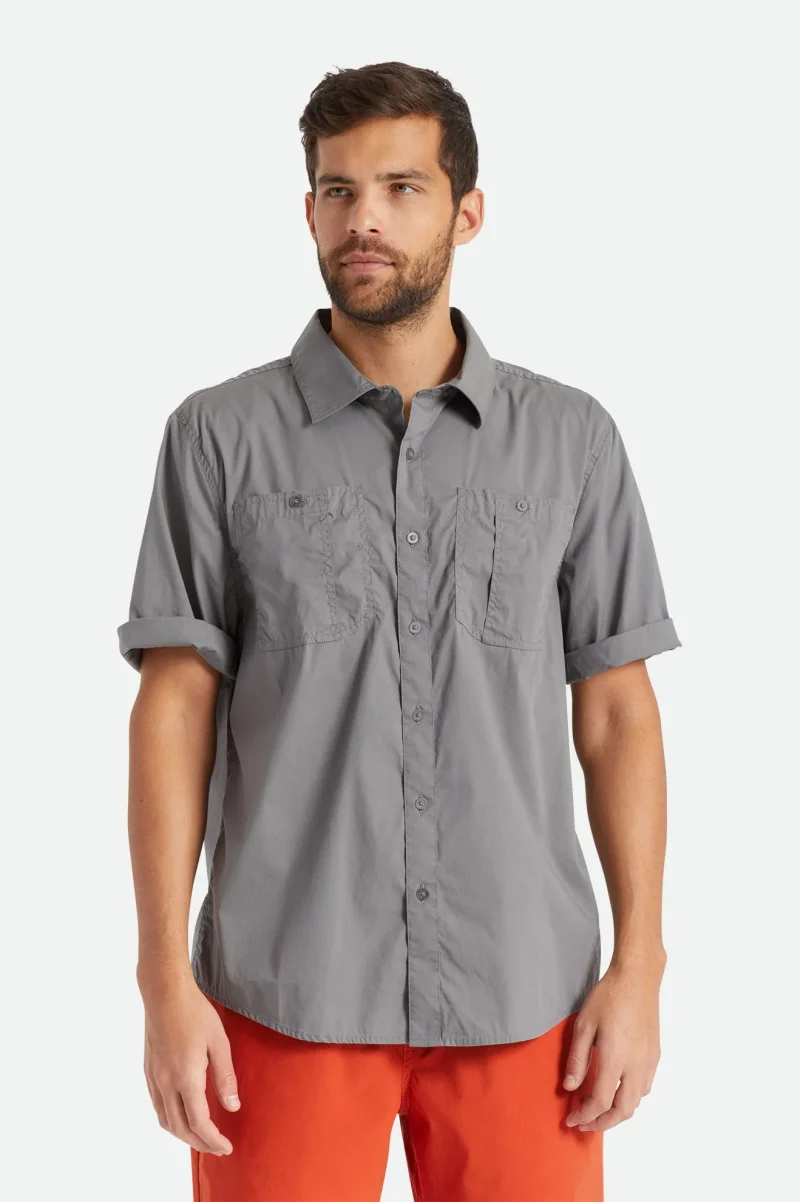 charter utility pebble s s woven shirt