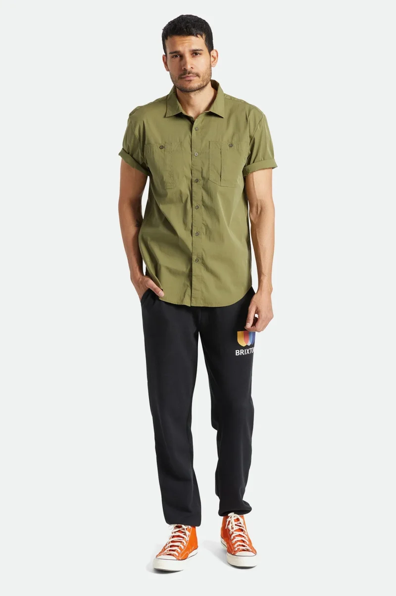 charter utility short sleeve woven shirt military olive