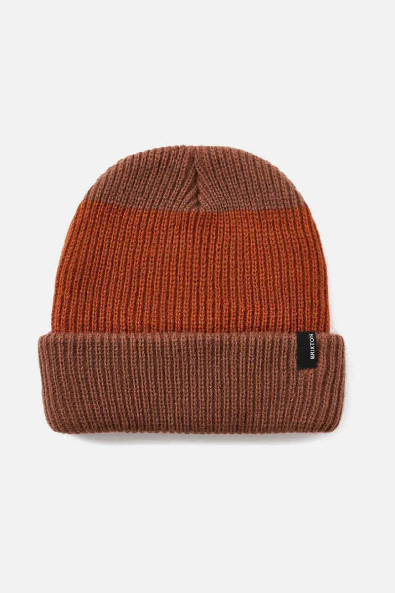 chunky polar beanie light brown caramel