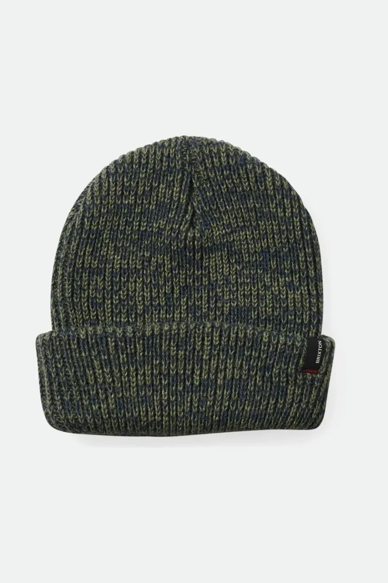 chunky polar beanie washed navy olive surplus marled