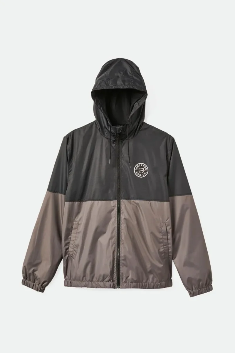 claxton crest black charcoal lightweight jacket