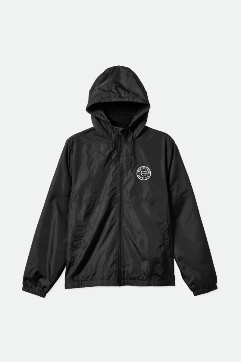 claxton crest lightweight black jacket