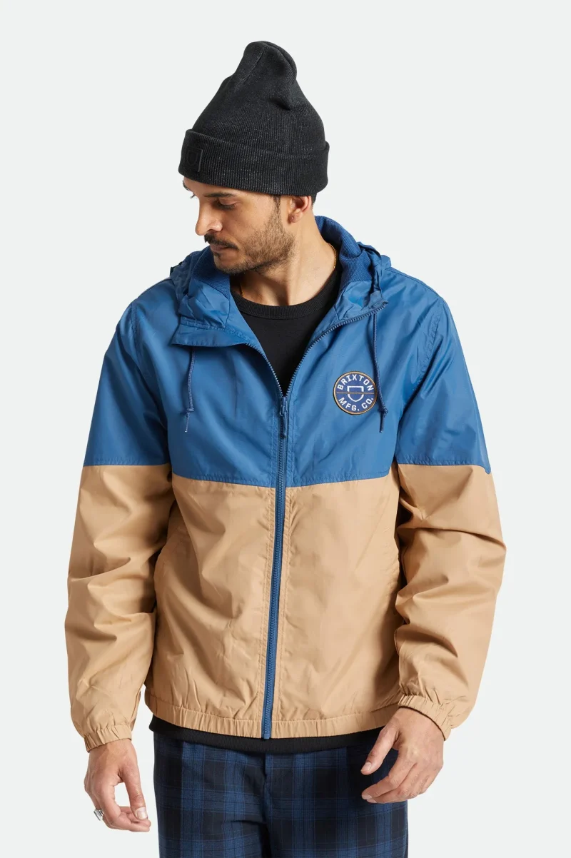 claxton crest lightweight hoodie jacket joe blue mojave