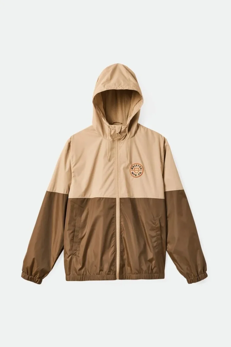 claxton crest lightweight sand dark earth jacket