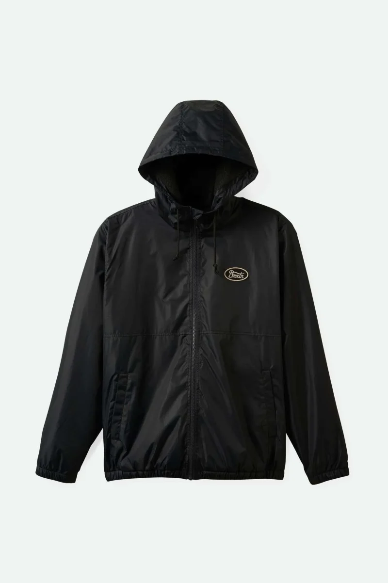 claxton parsons arctic fleece lined black jacket