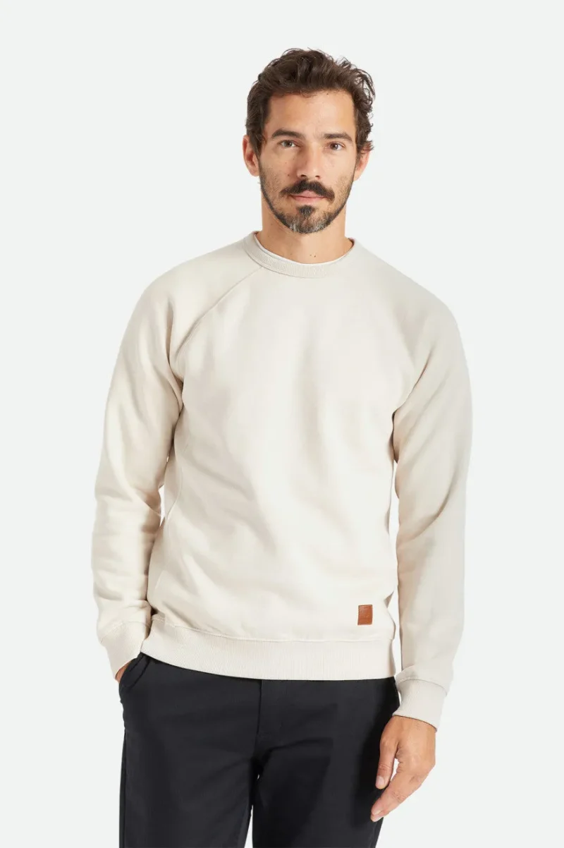 cooper reserve washed beige raglan crew