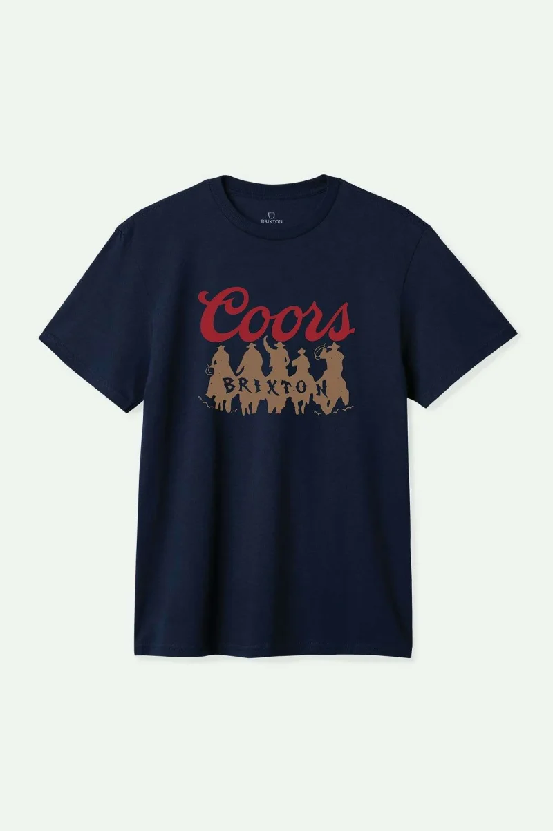 coors bandit navy short sleeve t shirt