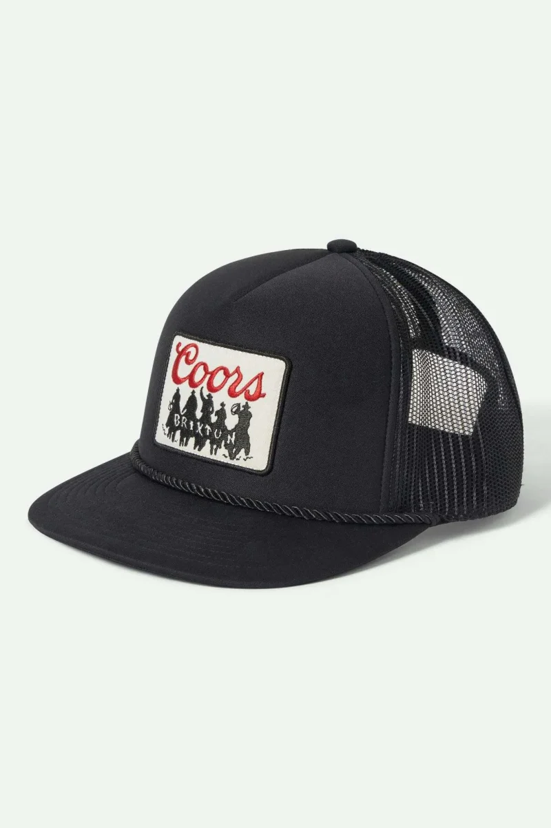 coors bandit trucker hat all black