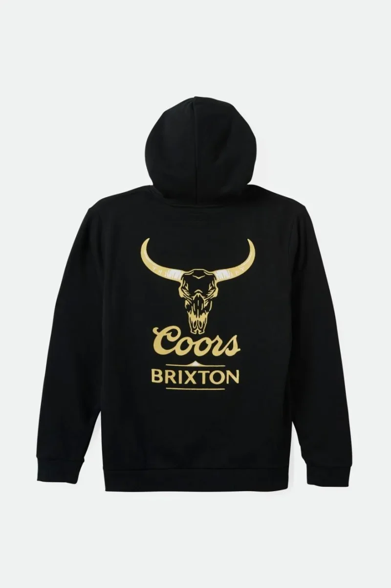 coors bull black hoodie