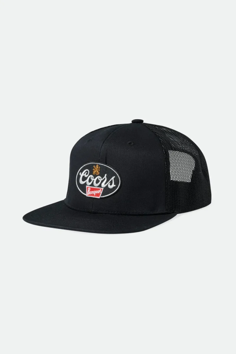 coors griffin black trucker hat