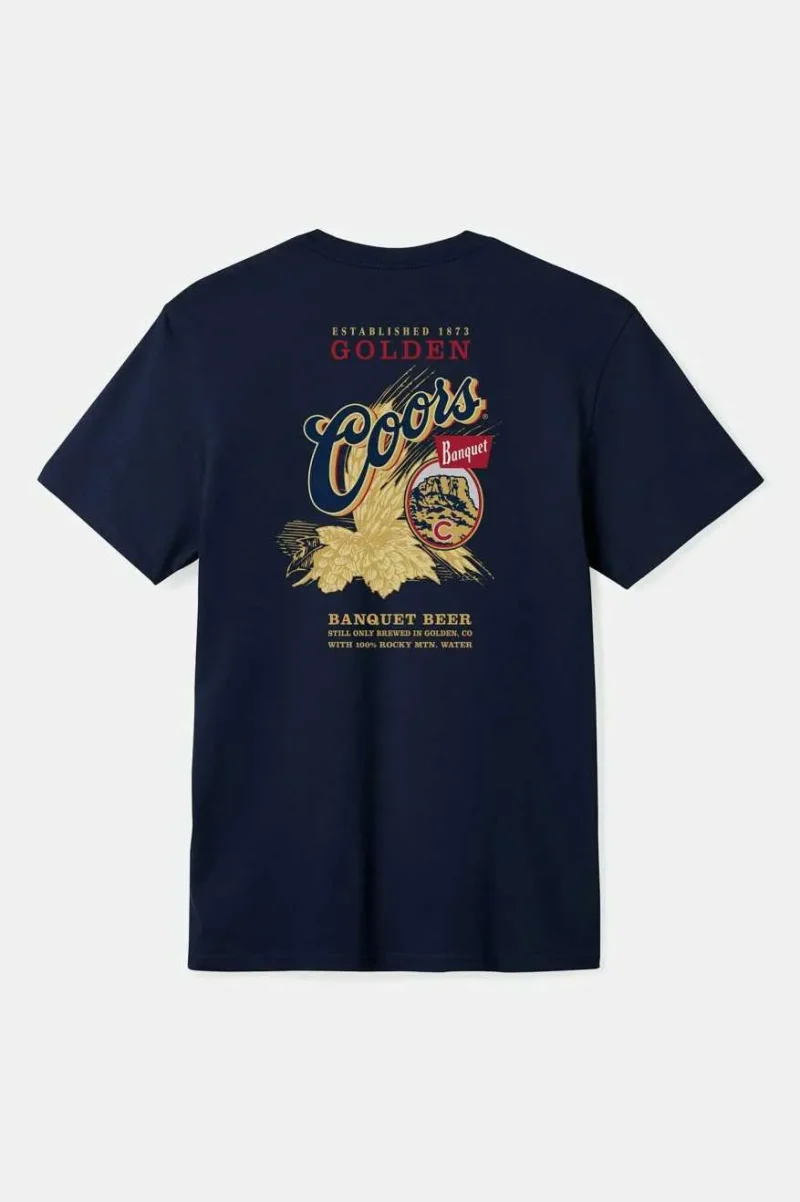 coors legacy hops navy t shirt