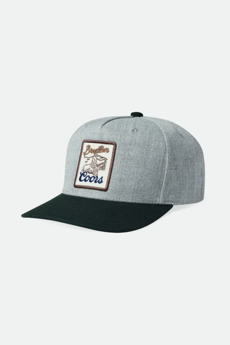 coors legends heather grey black snapback hat