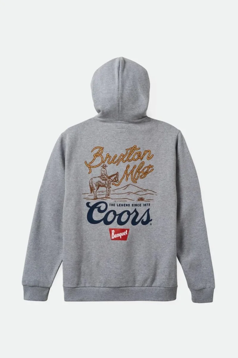 coors legends heather grey hoodie