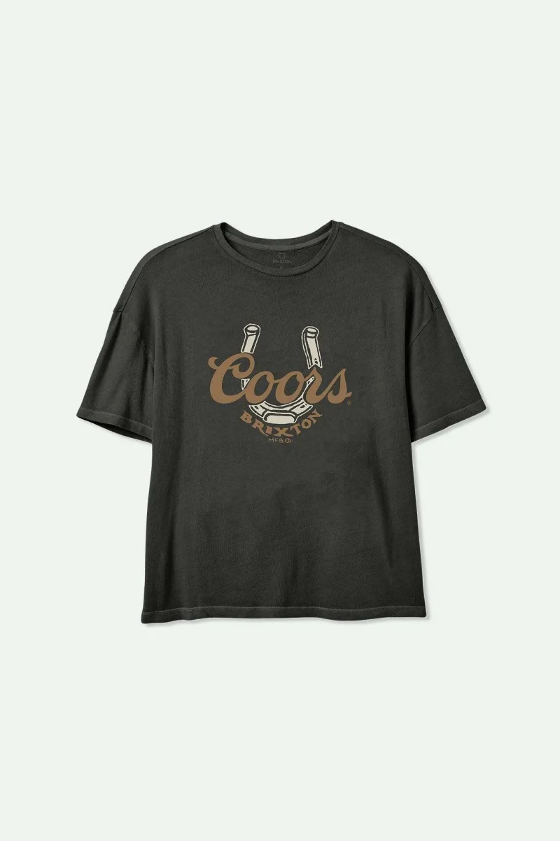 coors light oversized boyfriend tee washed black