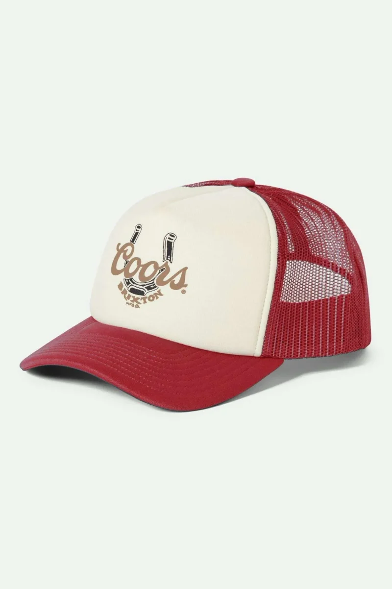 coors light trucker hat red white red