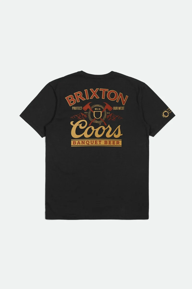 coors protect our west short sleeve tailored tee black