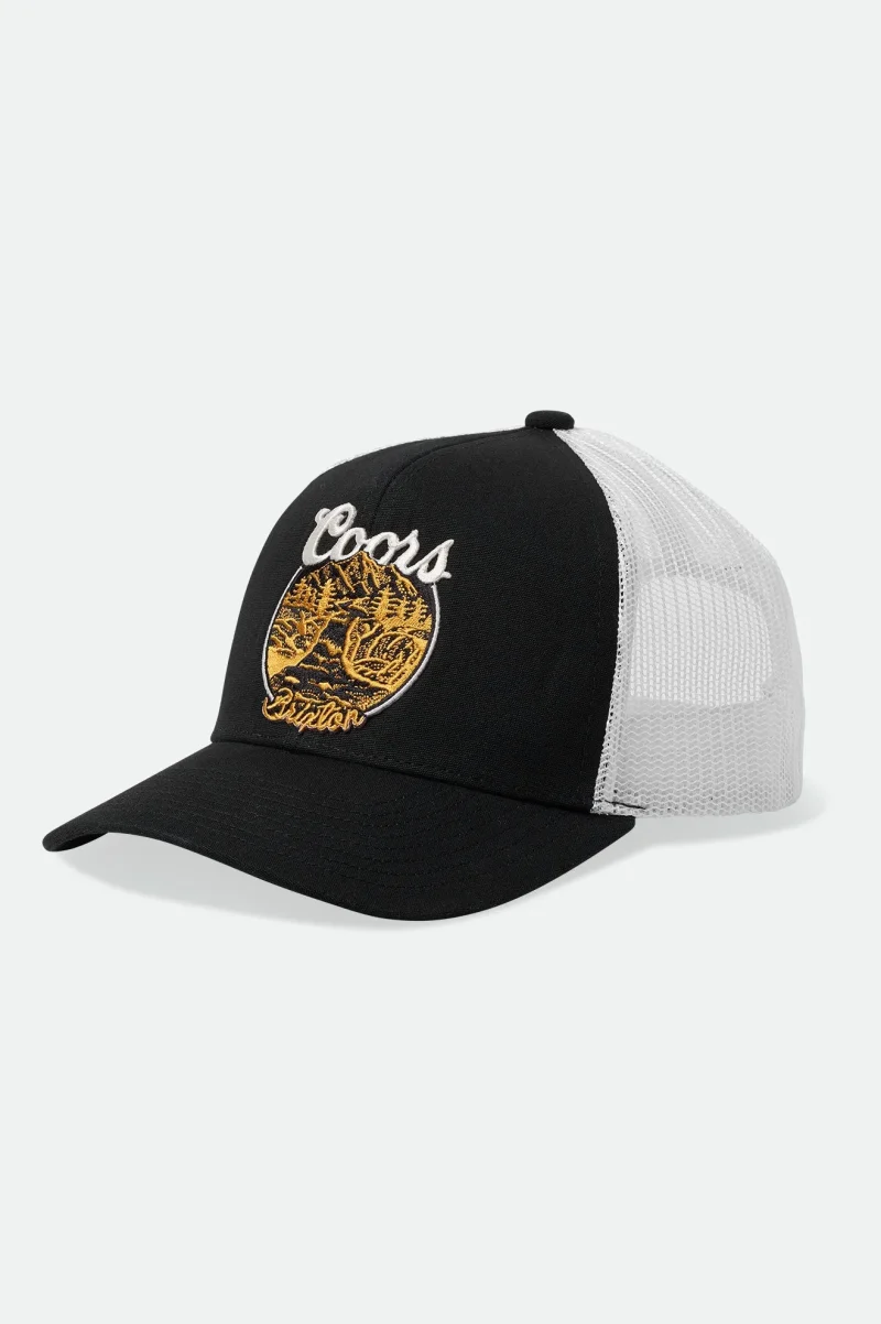 coors rocky mp black white mesh cap