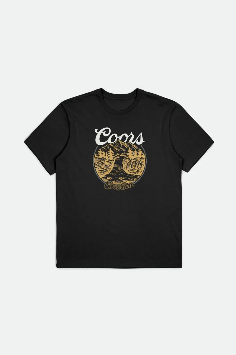 coors rocky short sleeve tailored tee black