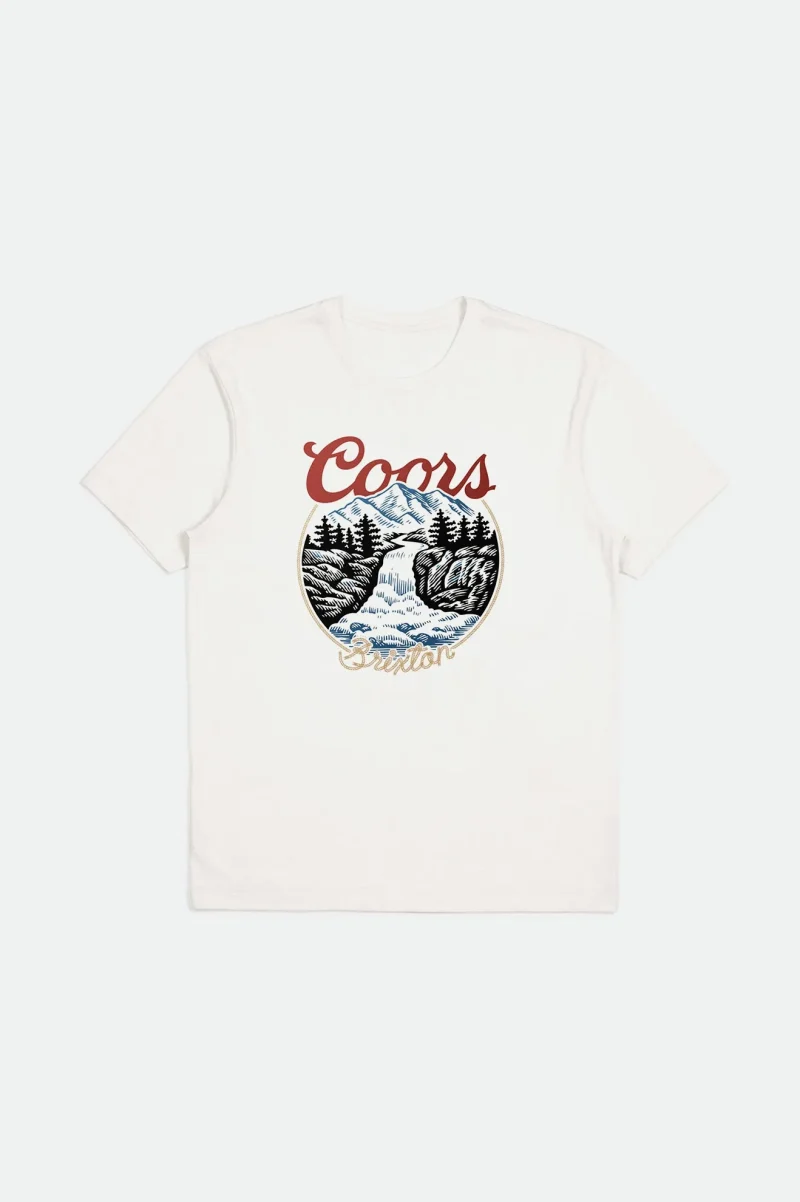 coors rocky short sleeve tailored tee off white