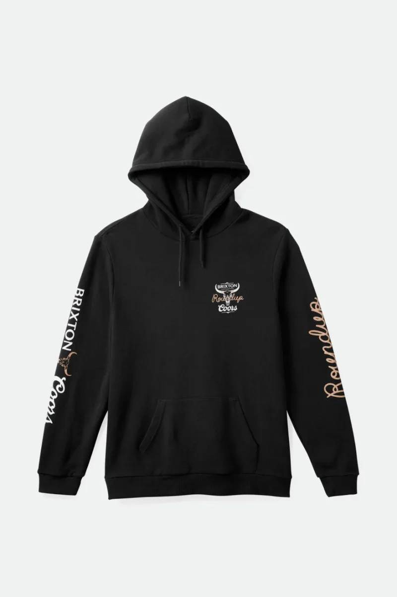 coors roundup black hoodie