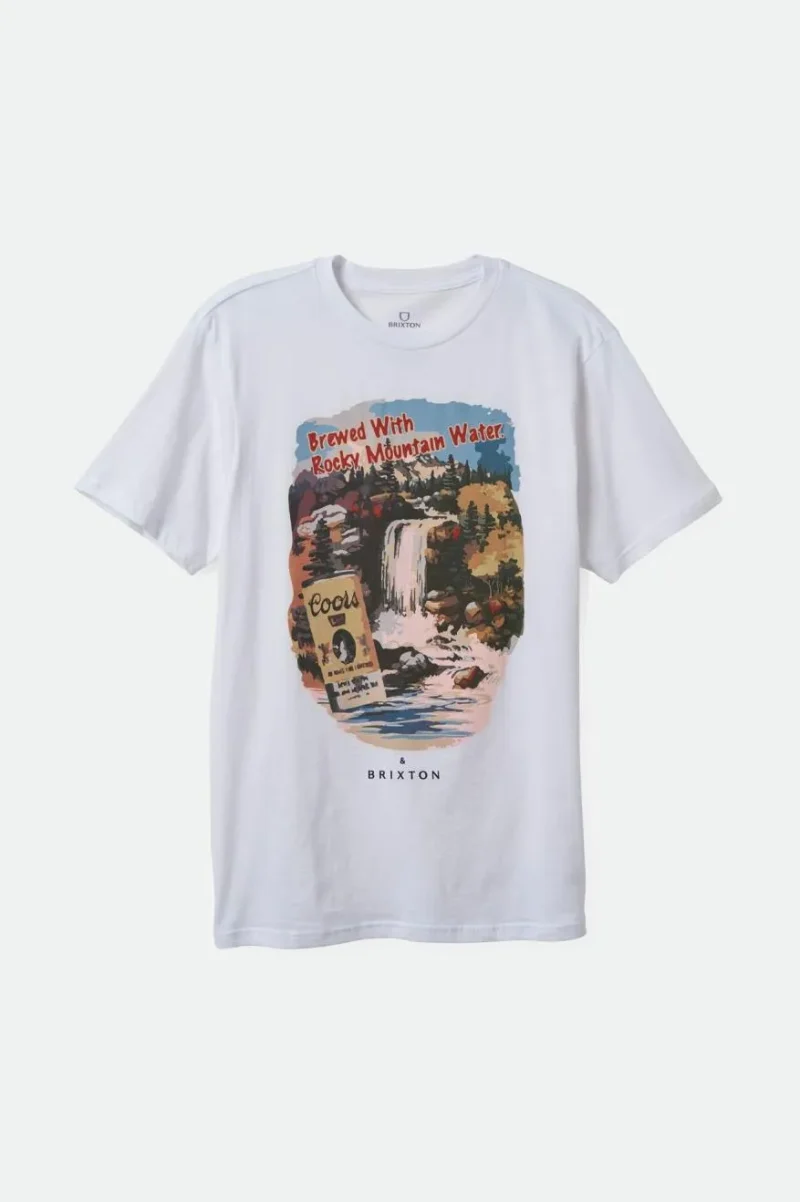 coors spring tailored short sleeve tee white