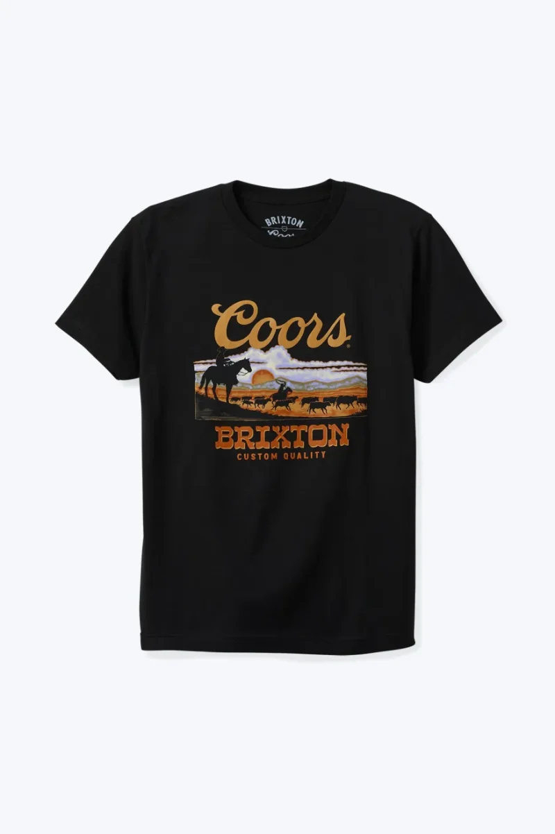 coors sunset short sleeve tee black